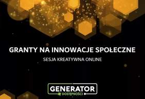 Pokaż zdjęcie: Grafika promująca warsztaty online nt. innowacji społecznych w obszarze dostępności