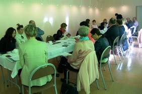 Uczestnicy spotkania. Zdjęcie pochodzi ze zbiorów WTZ w Grudziądzu.