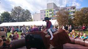 Pokaż zdjęcie: Ujeżdżanie ruchomego byka