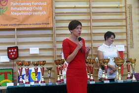 Pokaż zdjęcie: Wystąpienie Anny Skupień, dyrektor Oddziału Wielkopolskiego PFRON