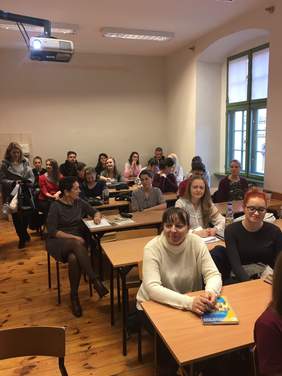 Pokaż zdjęcie: Uczestnicy wykładu 