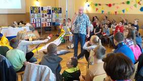 Pokaż zdjęcie: Podopieczni bydgoskiego Braille'a spotkali sie z autorem książek dla dzieci Łukaszem Wierzbickim