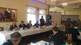 Pokaż zdjęcie: Przywitanie gości przez Wójta Gminy Kochanowice 