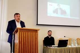 Pokaż zdjęcie: Wystąpienie prezesa Adama Stromidło