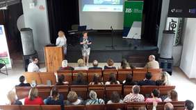 Pokaż zdjęcie: Kilka słów do przybyłych gości skierowała Dyrektor Oddziału Kujawsko-Pomorskiego PFRON Pani Aleksandra Gierej