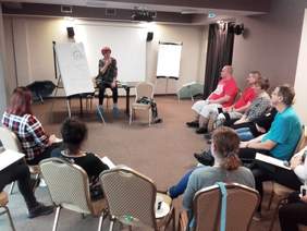 Pokaż zdjęcie: Wykłady teoretyczne podczas WalkCamp II (Fot. Paulina Krzyżak)