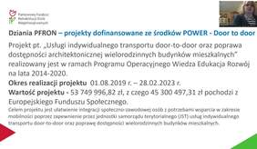 Pokaż zdjęcie: Projekt PFRON Door to door