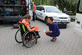 Pokaż zdjęcie: Anna Dąbrowska z podopieczną Stowarzyszenia