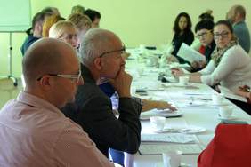 Uczestnicy spotkania. Zdjęcie pochodzi ze zbiorów WTZ w Grudziądzu.