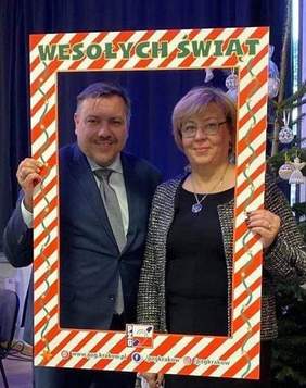 Pokaż zdjęcie: Uczestnicy spotkania opłatkowego PZG w Krakowie