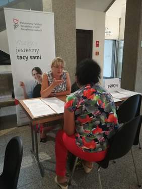 Pokaż zdjęcie: Stanowisko Pracowników PFRON Oddział Śląski