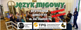 Pokaż zdjęcie: Zaproszenie na darmową lekcję języka migowego