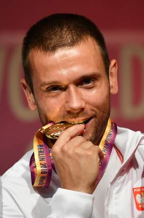 Pokaż zdjęcie: Michał Derus - 2 złote medale w biegu na 100 i 200 metrów