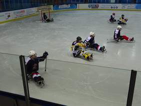 Pokaż zdjęcie: Mecz hokeja na sledżach