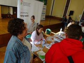 Pokaż zdjęcie: Targi Pracy w Poznaniu z udziałem PFRON zorganizowane w ramach Europejskich Dni Pracodawców