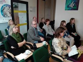 Pokaż zdjęcie: Seminarium z okazji Światowego Tygodnia Przedsiębiorczości w Małopolskim Oddziale PFRON