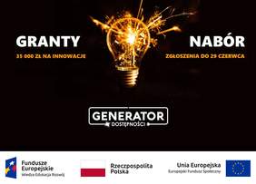 Pokaż zdjęcie: Grafika promująca II turę naboru do Inkubatora Innowacji Społecznych „Generator Dostępności”