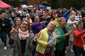 Widownia, zgromadzona na Festiwalu