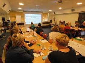 Pokaż zdjęcie: Przedstawiciele pracodawców na szkoleniu