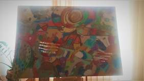 Pokaż zdjęcie: "Lot do gwiazd" kategoria malarstwo