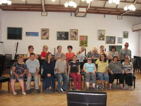 Uczestnicy warsztatów muzycznych zorganizowanych przez Polski Związek Niewidomych Okręg Podkarpacki