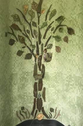 Pokaż zdjęcie: Fontanna - rękodzieło podopiecznych ŚDS w Gorlicach