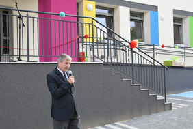 Pokaż zdjęcie: Przemówienie Dyrektora Oddziału Śląskiego PFRON Jana Wrońskiego