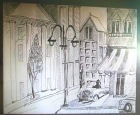 Jedna z prac wystawiona na wernisażu