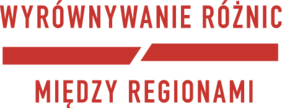 Logotyp z napisem Wyrównywanie różnic między regionami