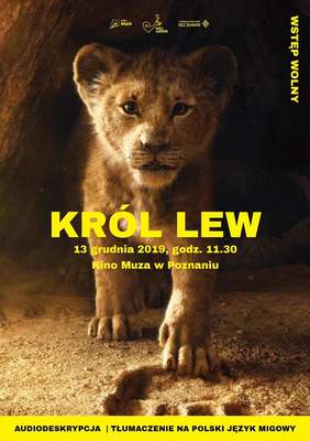 Pokaż zdjęcie: Plakat promujący film pt. „Król Lew” 
