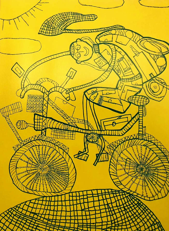 Pokaż zdjęcie: Tytuł: „A rower jest wielce okay. Rower to jest świat”, Autor: Tadeusz Talik, Placówka: Środowiskowy Dom Samopomocy w Choszcznie