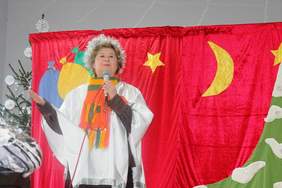 Spotkanie wigilijne w Środowiskowym Domu Samopomocy w Bieganowie