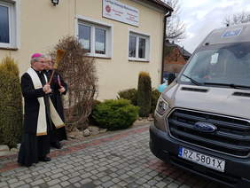 Poświęcenie pojazdu w Ropczycach