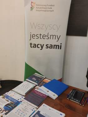 Pokaż zdjęcie: Oddziału Śląskiego PFRON podczas konferencji