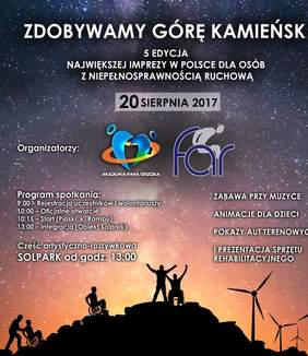 Pokaż zdjęcie: Zaproszenie na imprezę integracyjną "Zdobywamy Górę Kamieńsk"