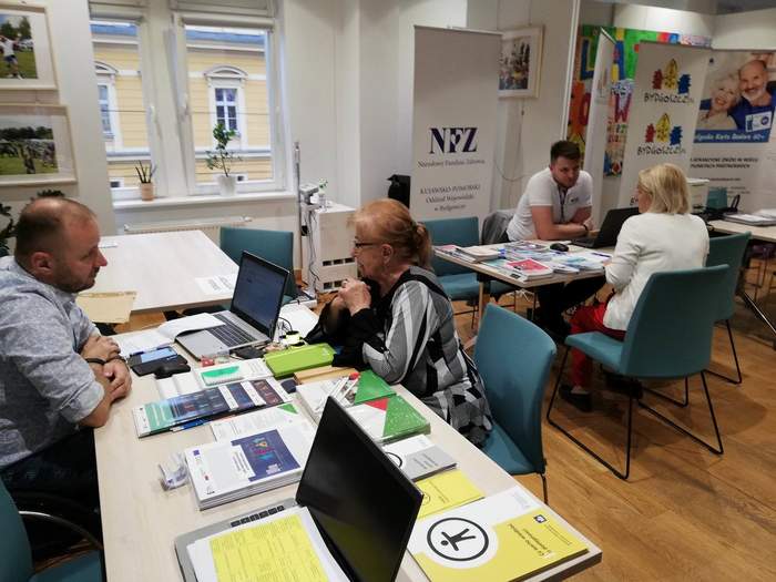 Punkty informacyjne podczas wydarzenia