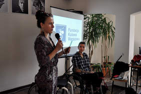 Pokaż zdjęcie: Spotkanie z Izabelą Sopalską – Rybak z Fundacji Kulawa Warszawa.