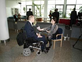 Pokaż zdjęcie: Pan Piotr Pawłowski Prezes Stowarzyszenia Przyjaciół Integracji