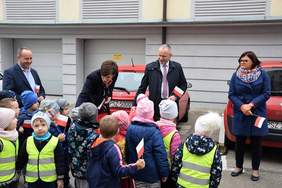 Pokaż zdjęcie: Spotkanie Anny Skupień, dyrektor Oddziału Wielkopolskiego PFRON z przedszkolakami z „Rzepki” w Szamotułach