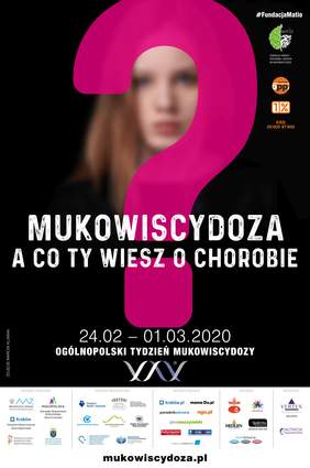 Pokaż zdjęcie: Plakat promujący XIX Ogólnopolski Tydzień Mukowiscydozy