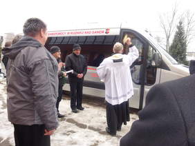 Uroczyste poświęcenie pojazdu