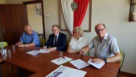 Pokaż zdjęcie: Od lewej: R. Ludwiński, A. Michalski, D. Krępa, Marek Skiba