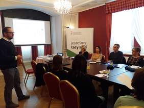 Pokaż zdjęcie: Wykład dr Dawida Bączkowicza - eksperta PFRON