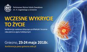 Pokaż zdjęcie: Plakat promujący ogólnopolską konferencję onkologiczną w Gnieźnie
