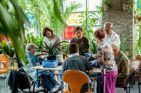 Zajęcia z horiterapii. Zdjęcie pochodzi ze zbiorów własnych Stowarzyszenia "Chronica" w Toruniu.
