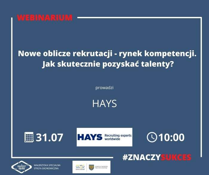 Pokaż zdjęcie: Plakat promujący webinarium pn. „Nowe oblicze rekrutacji – rynek kompetencji. Jak skutecznie pozyskać talenty?”