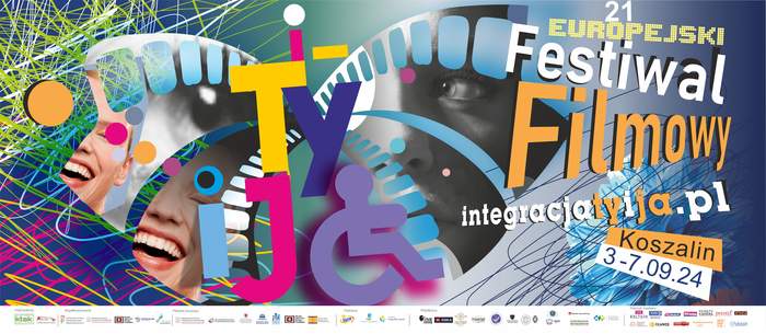 Pokaż zdjęcie: Kolorowe logo festiwalu i informacje dotyczące terminu . Na grafice znajdują się również loga organizatorów i sponsorów.