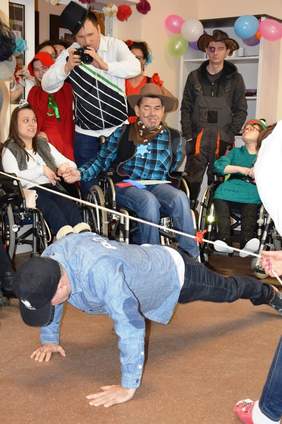 Uczestnicy balu podczas konkursów