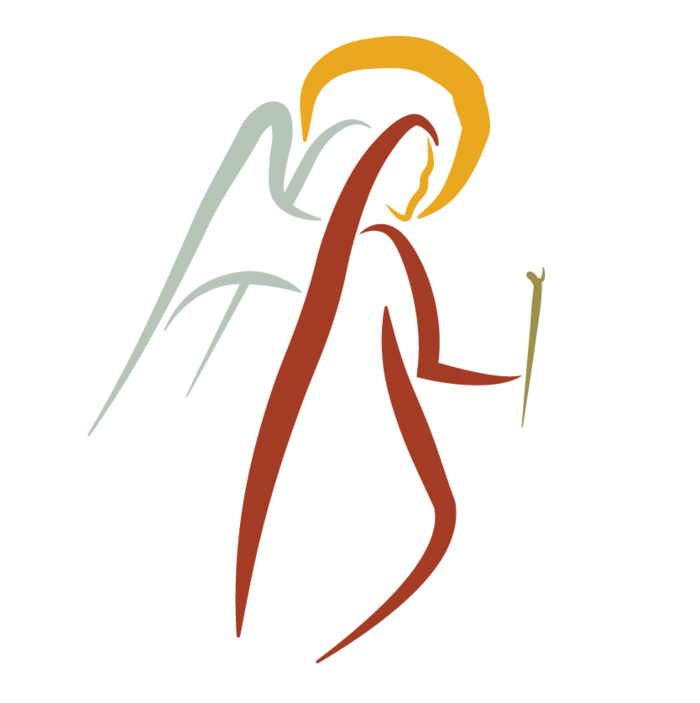 Logo Środowiskowego Domu Pomocy: symbol świętej, ze skrzydłami