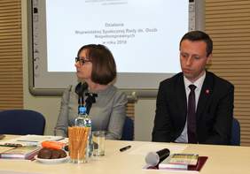 Pokaż zdjęcie: Małgorzata Romanko Dyrektor ROPS, Michał Mulawa Przewodniczący Sejmiku Województwa  Lubelskiego